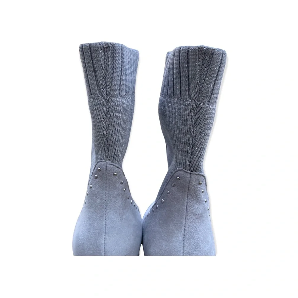 Dolce Vita Echo Block Heel Glitter Studded Boots
